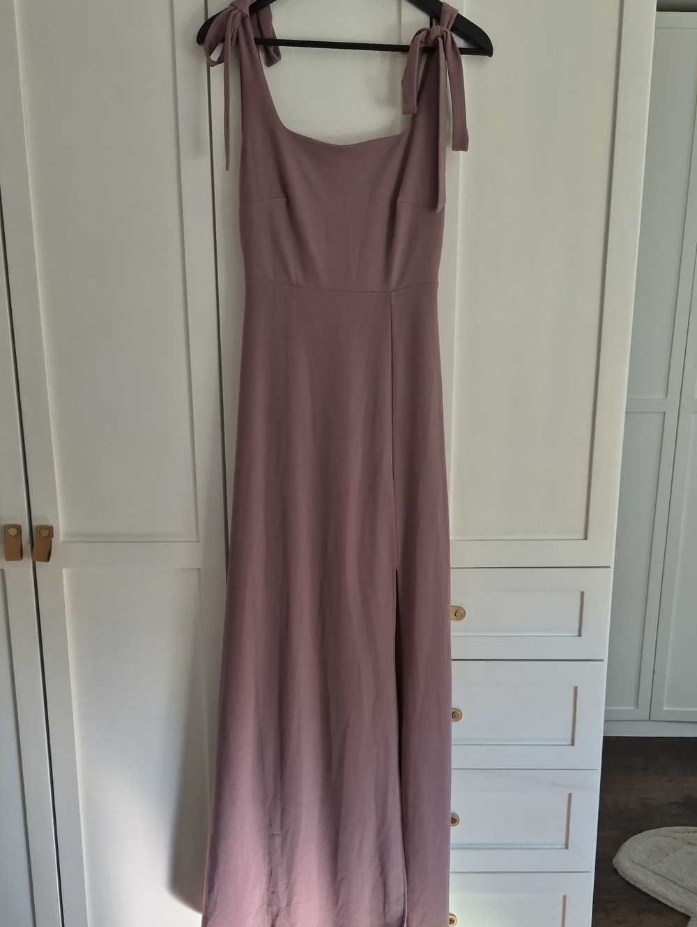Birdy Grey Dusty Rose Tie-Shoulder Maxi Dress